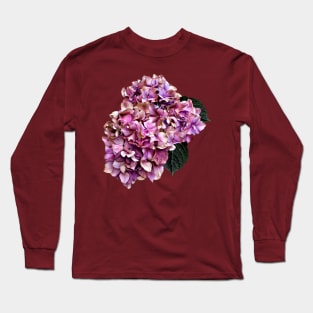 Hydrangeas - Pink and Purple Hydrangea Long Sleeve T-Shirt